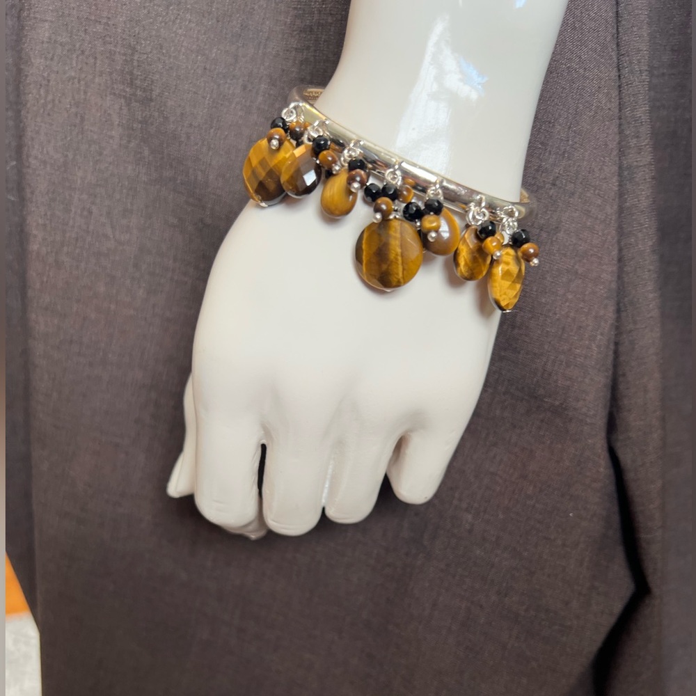 Tiger Eye bangle bracelet.